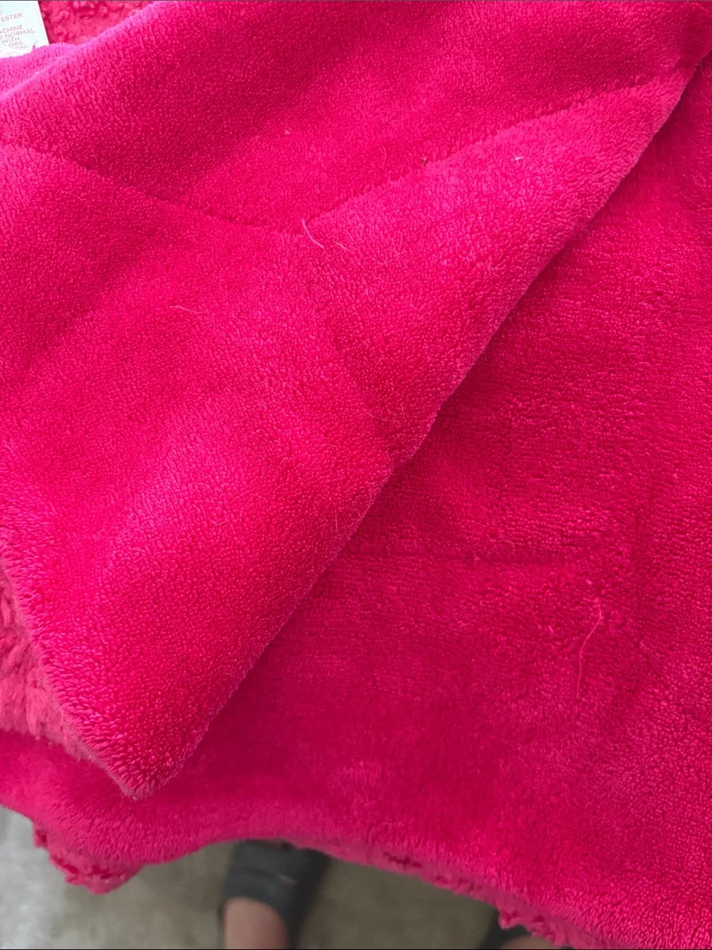 Xhilaration Bright Pink Plush Shag Throw